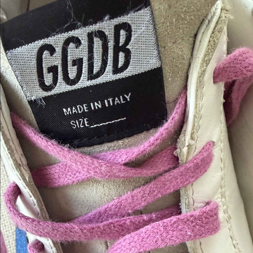 Golden Goose Sneakers with Blue Star - Picture 9 of 11